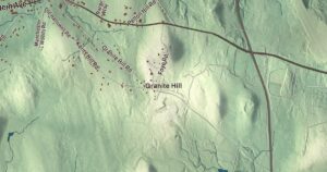Close-up of the Manchester, Maine aerial map
