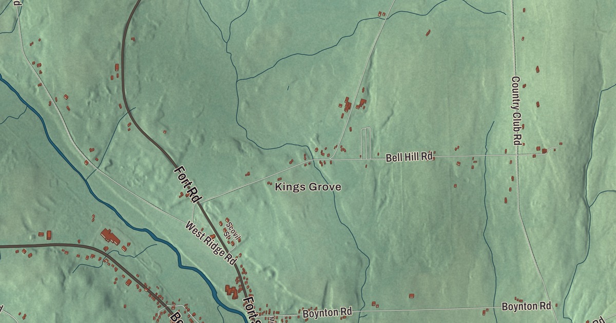 Map of Mars Hill, Maine