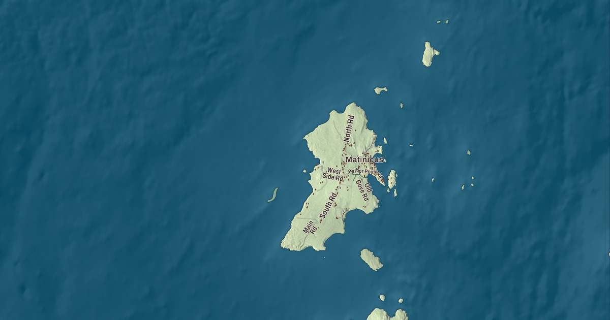 Map of Matinicus Isle, Maine