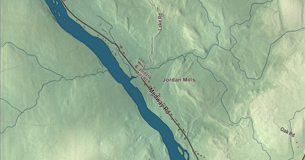 Map of Mattawamkeag, Maine