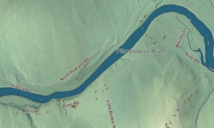 Map of Maxfield, Maine
