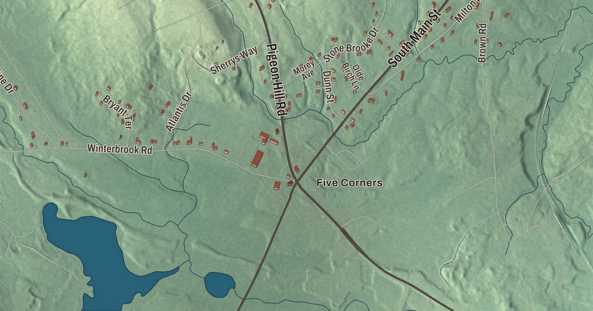 Map of Mechanic Falls, Maine
