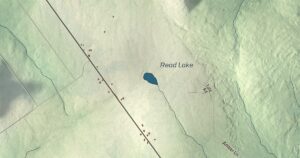 Close-up of the Merrill, Maine aerial map