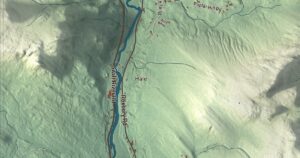 Close-up of the Mexico, Maine aerial map
