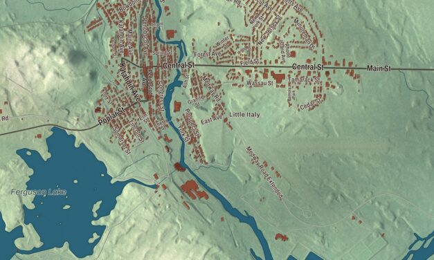 Map of Millinocket, Maine