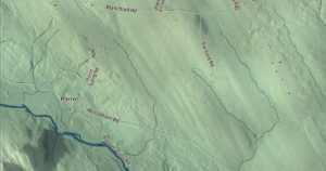 Close-up of the Monson, Maine aerial map
