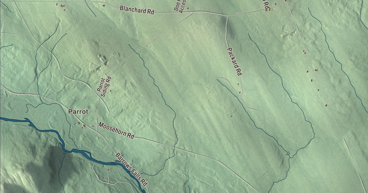 Map of Monson, Maine