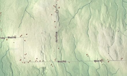 Map of Monticello, Maine
