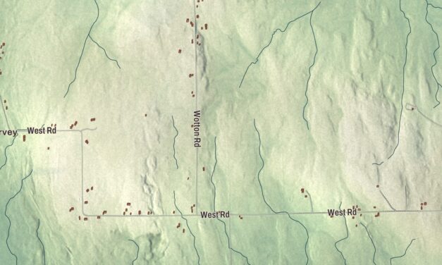 Map of Monticello, Maine