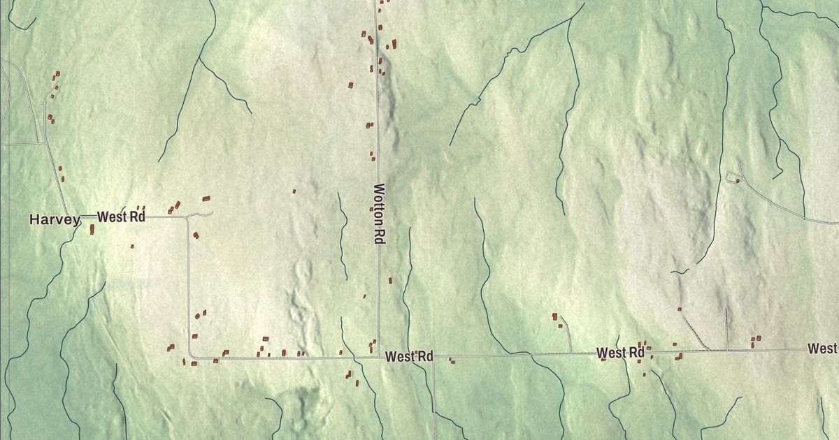Map of Monticello, Maine