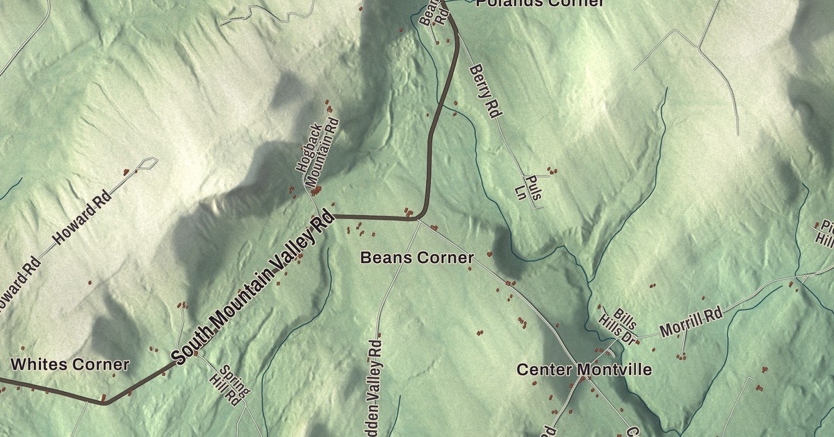 Map of Montville, Maine