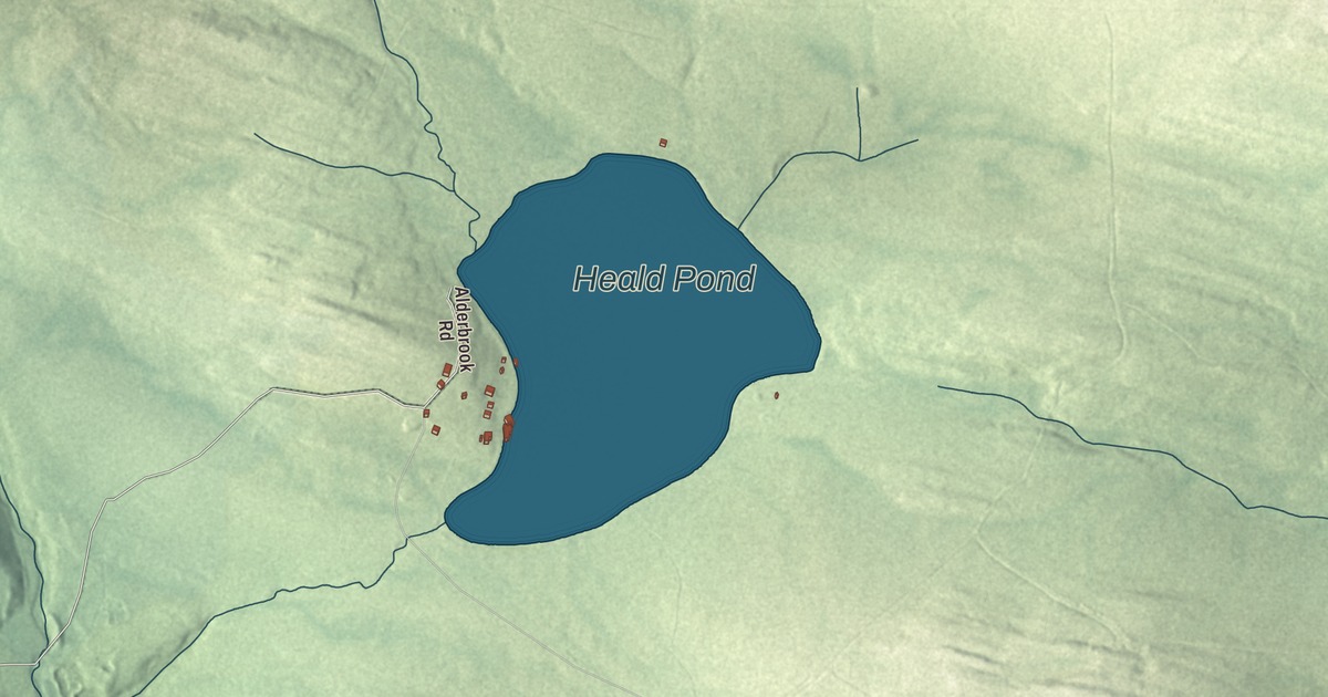 Map of Moose River, Maine