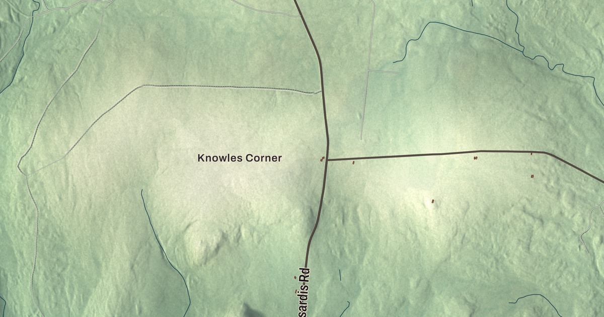 Map of Moro, Maine