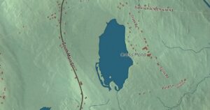 Close-up of the Morrill, Maine aerial map