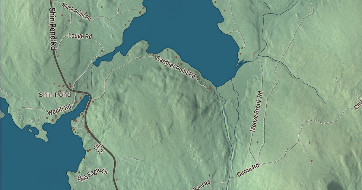 Map of Mount Chase, Maine