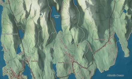 Map of Mount Desert, Maine