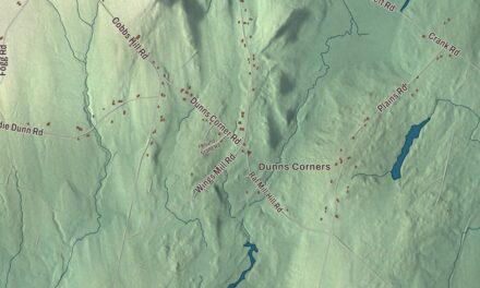 Map of Mount Vernon, Maine