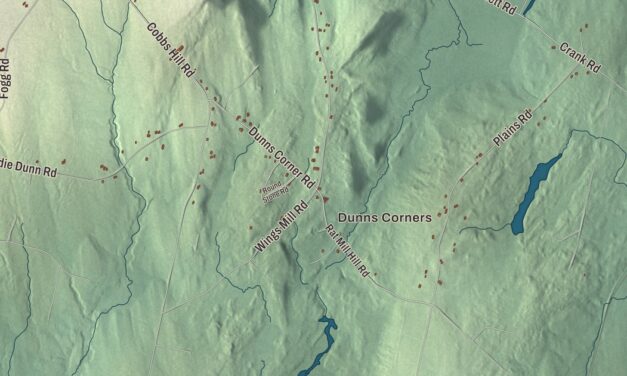 Map of Mount Vernon, Maine