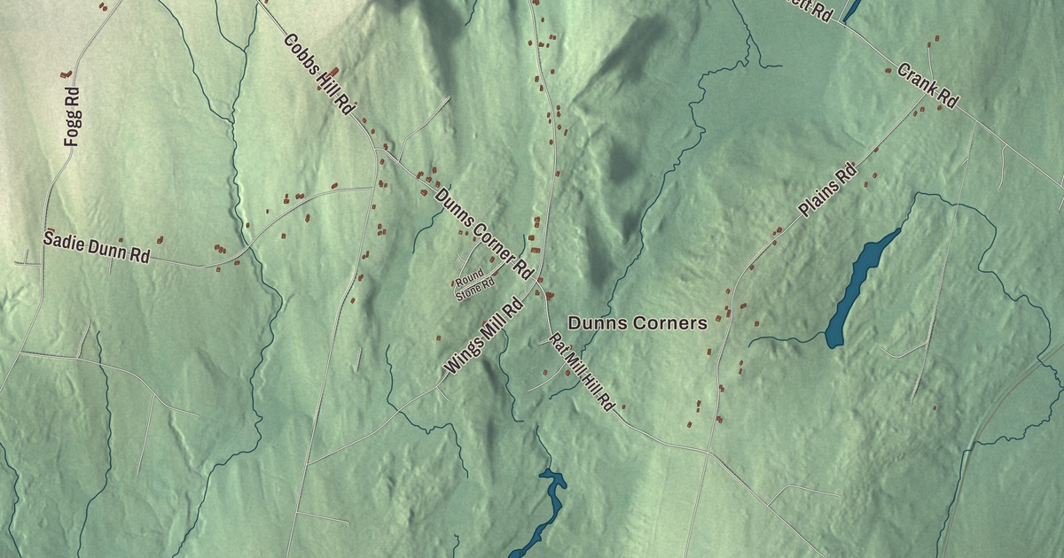 Map of Mount Vernon, Maine