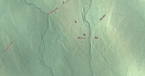 Close-up of the Nashville, Maine aerial map