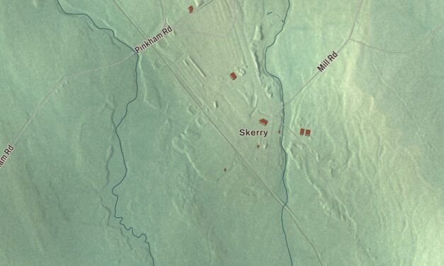 Map of Nashville, Maine
