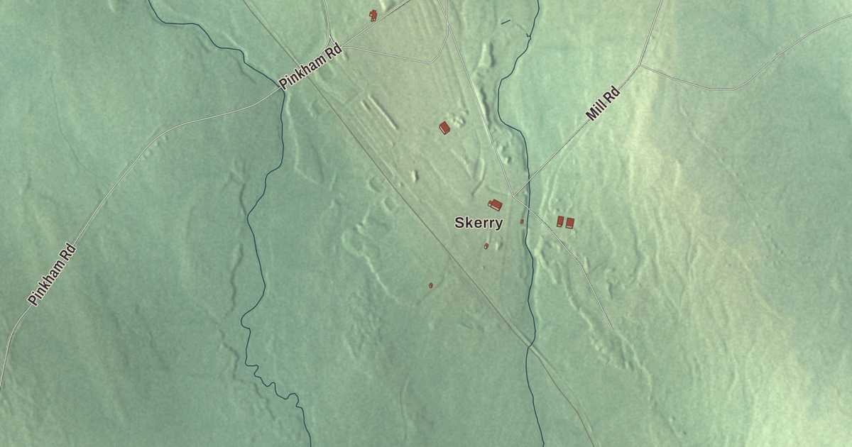 Map of Nashville, Maine