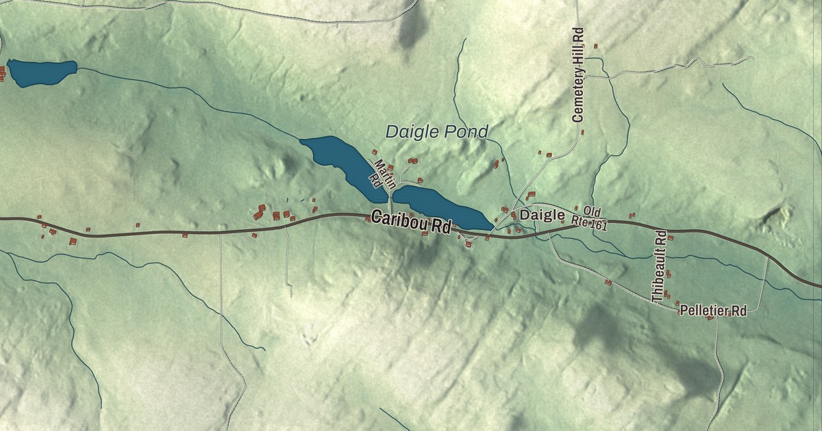 Map of New Canada, Maine