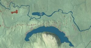 Close-up of the New Limerick, Maine aerial map