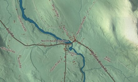 Map of New Portland, Maine