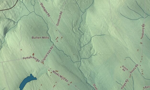 Map of New Sharon, Maine