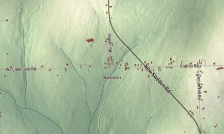 Map of New Sweden, Maine