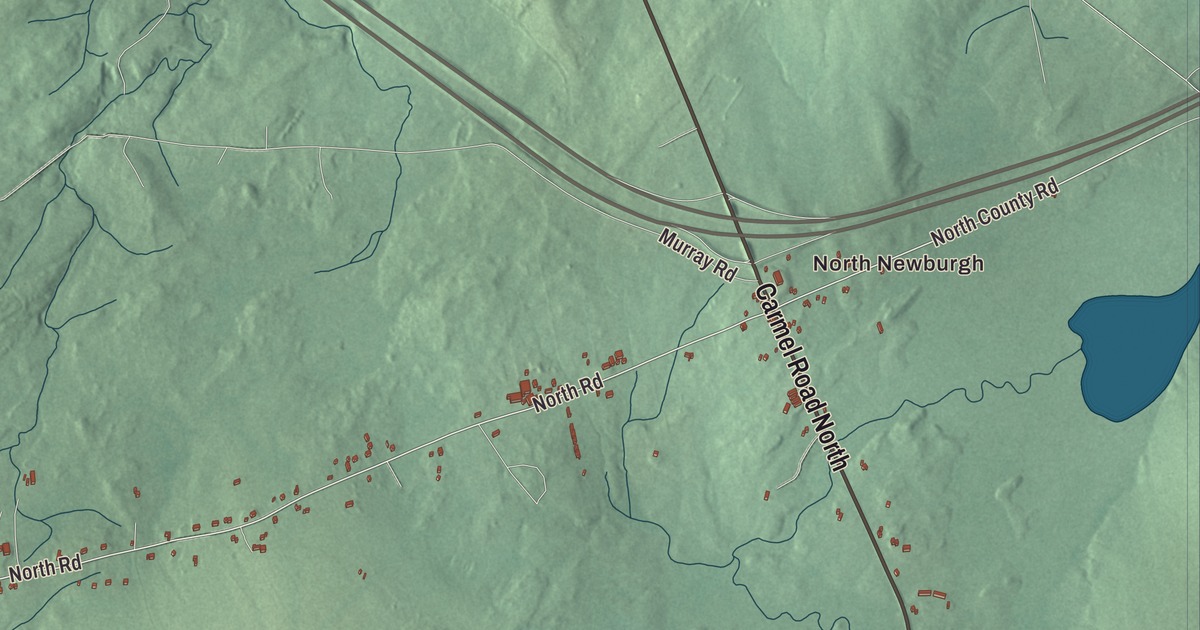 Map of Newburgh, Maine