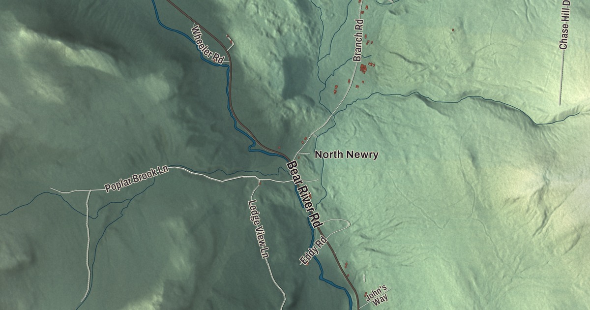 Map of Newry, Maine