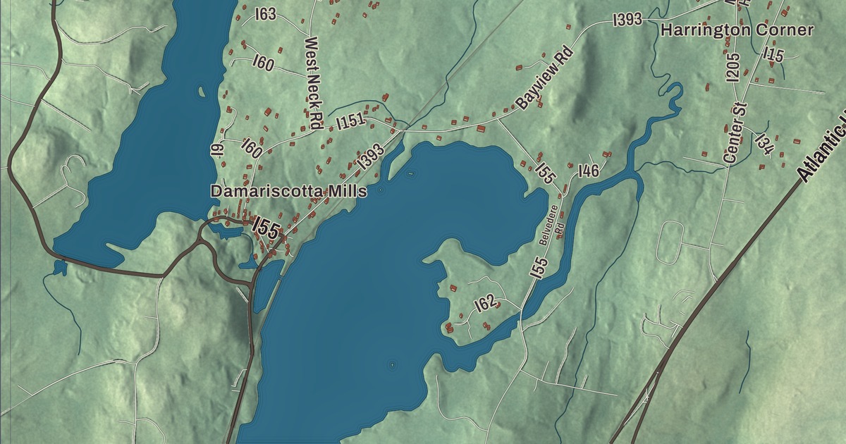 Map of Nobleboro, Maine