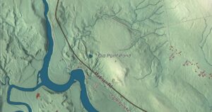 Close-up of the Norridgewock, Maine aerial map