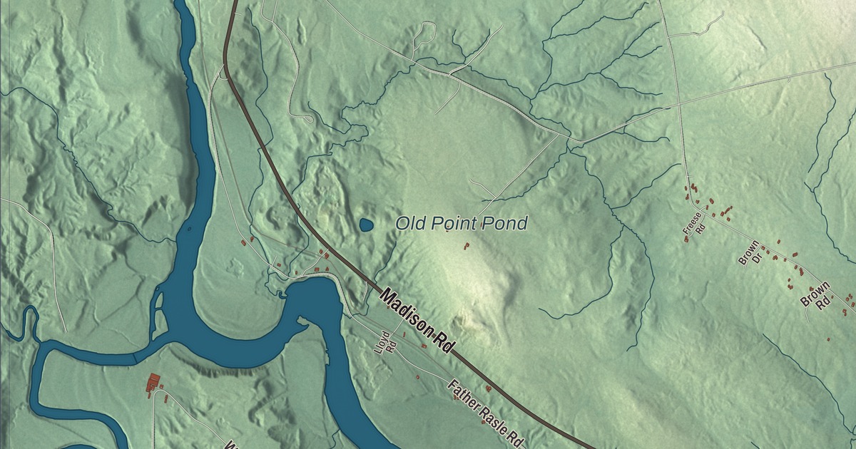 Map of Norridgewock, Maine