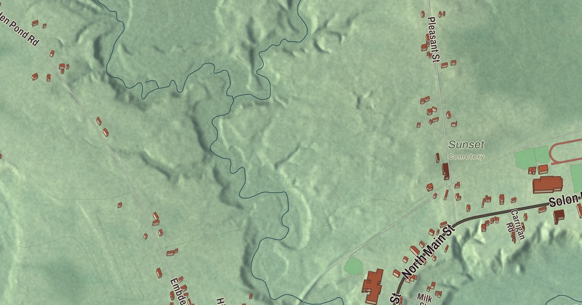 Map of North Anson, Maine