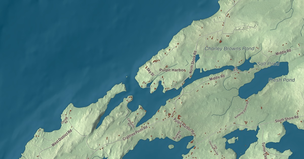 Map of North Haven, Maine
