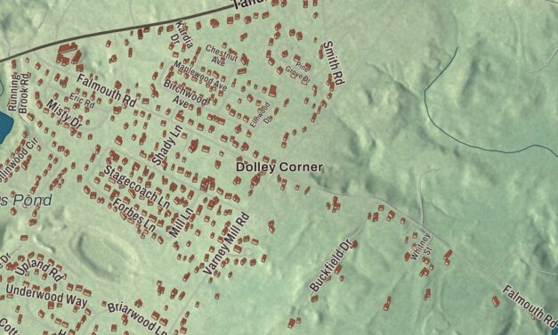 Map of North Windham, Maine