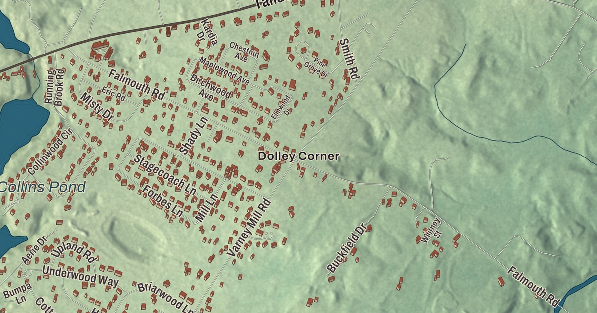 Map of North Windham, Maine