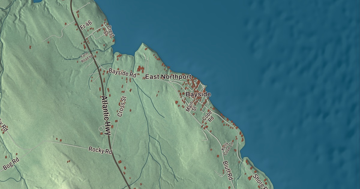 Map of Northport, Maine