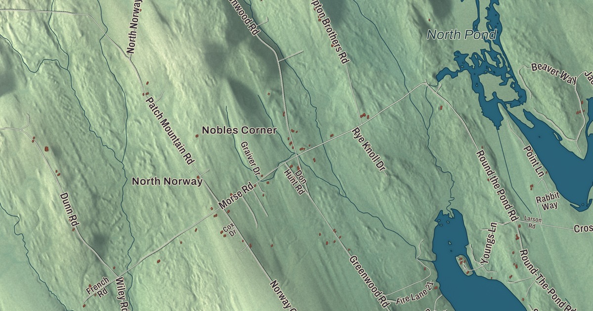 Map of Norway, Maine