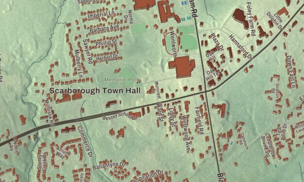 Map of Oak Hill, Maine