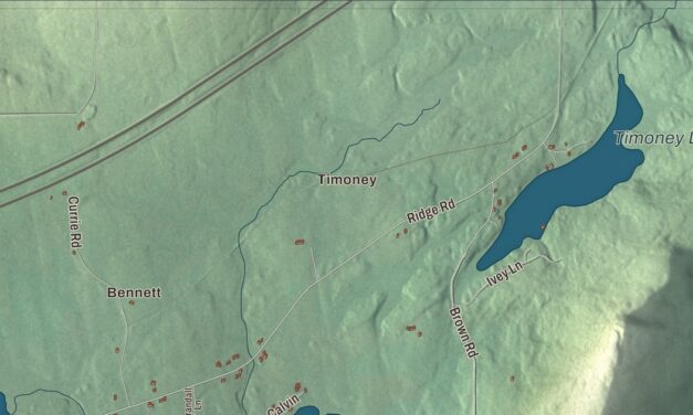 Map of Oakfield, Maine