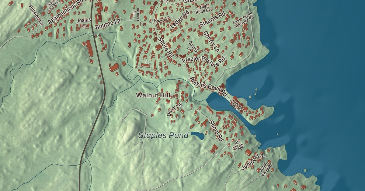 Map of Ogunquit, Maine