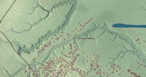 Close-up of the Old Orchard Beach, Maine aerial map