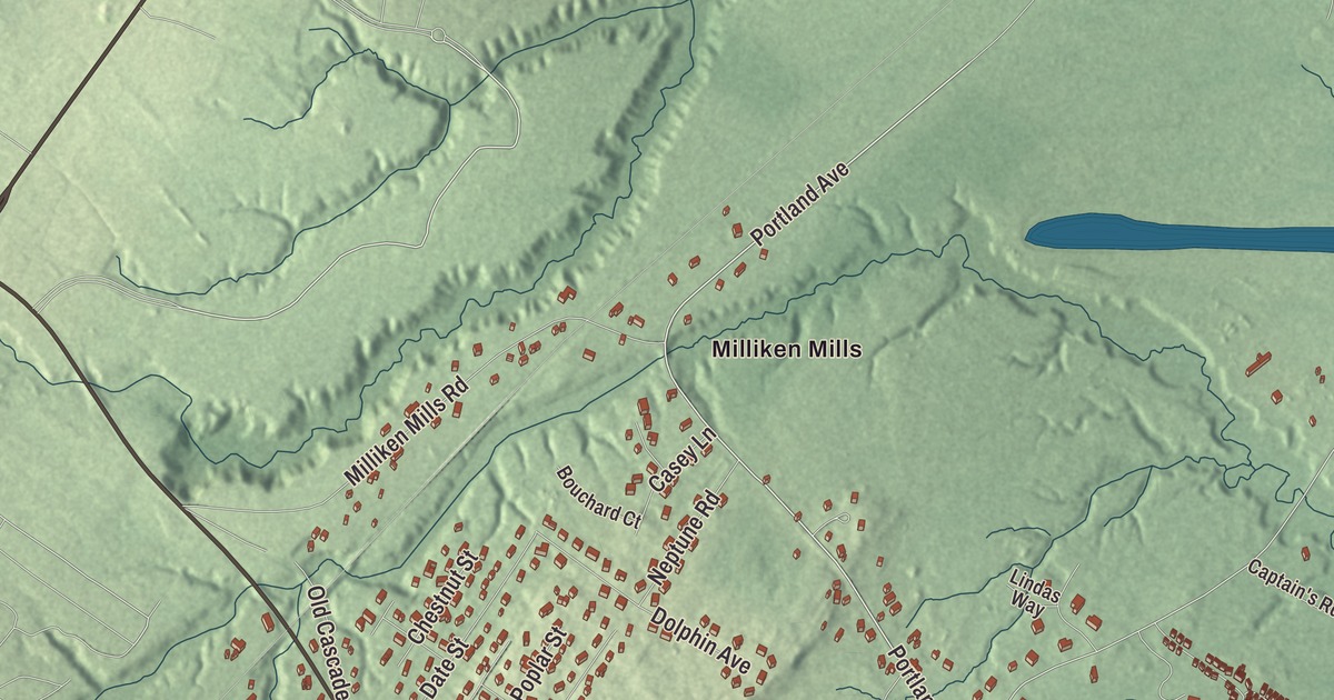 Map of Old Orchard Beach, Maine