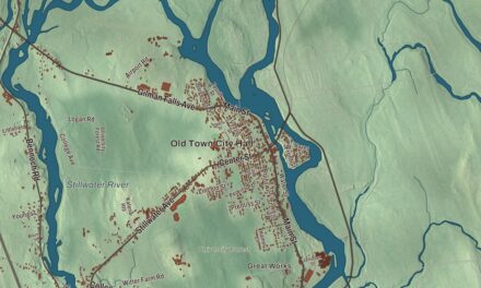 Map of Old Town, Maine