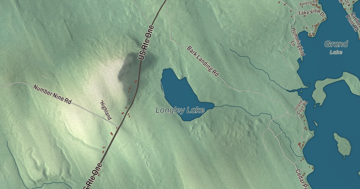 Map of Orient, Maine