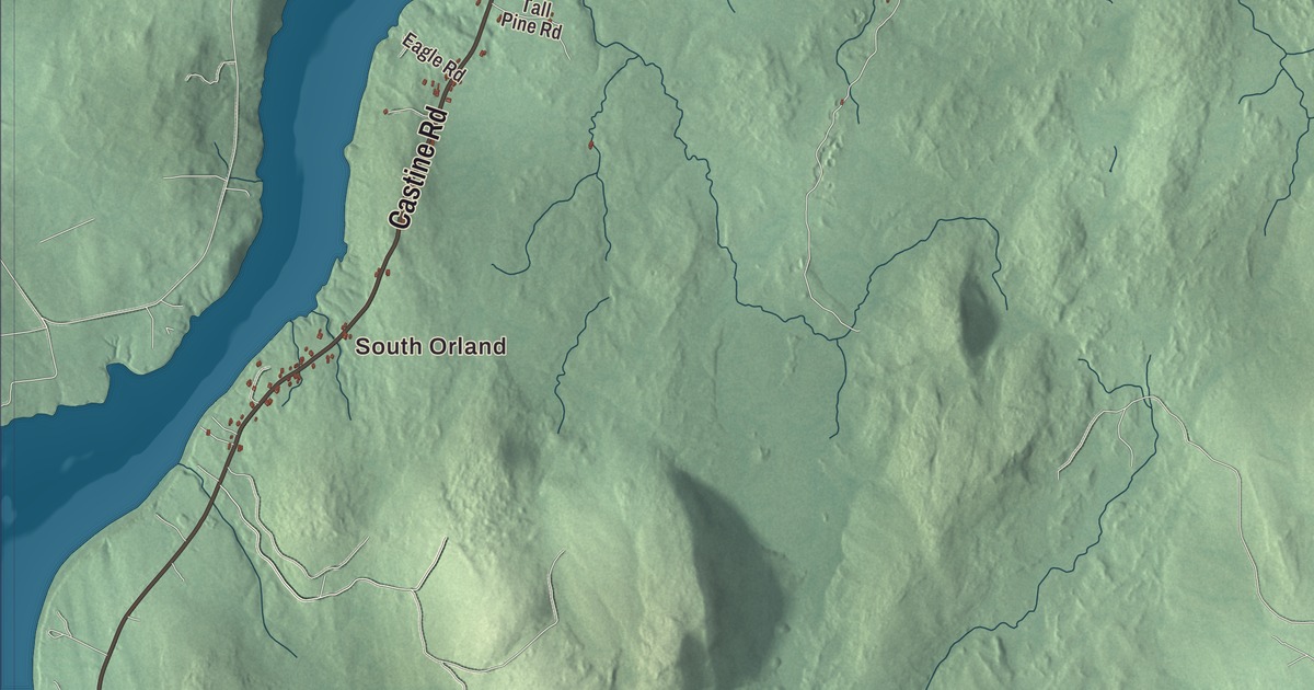 Map of Orland, Maine